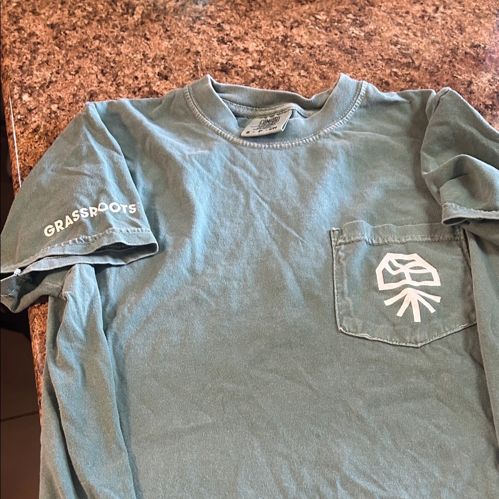 Men's Teal Pocket Tee